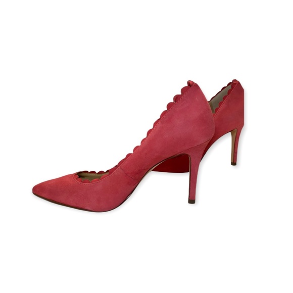 Ann Taylor Pink Scalloped Heels - Picture 2 of 4